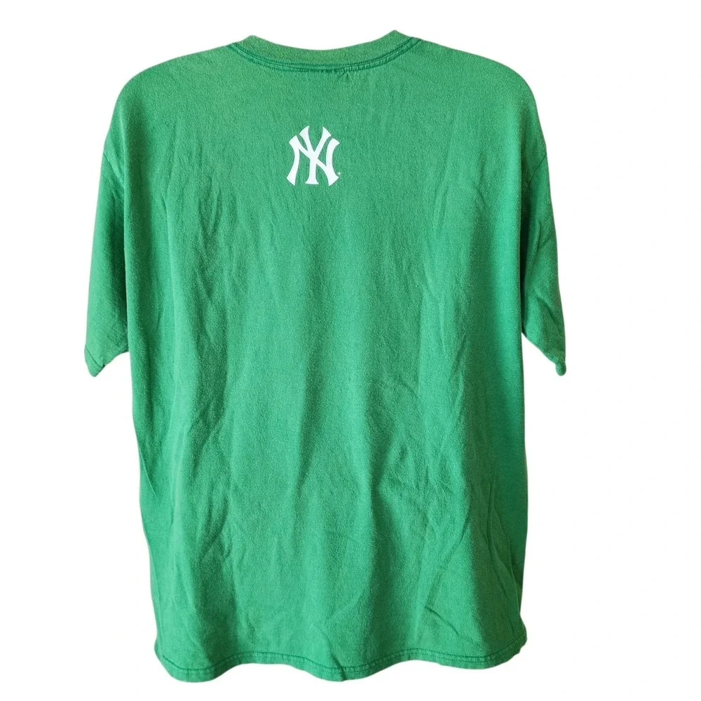 Adidas New York Yankees T-Shirt Men's Large Green 2006 MLB Shamrock Baseball